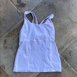 White lululemon energy tank